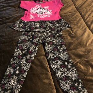 3t Harley Davidson matching outfit